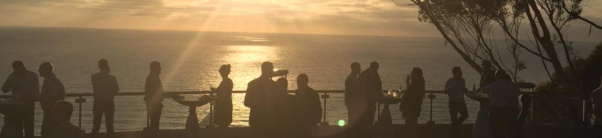 UCCSC attendees at Sunset overlooking the Pacific